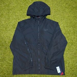 NWT Reebok black windbreaker jacket Size XXL
